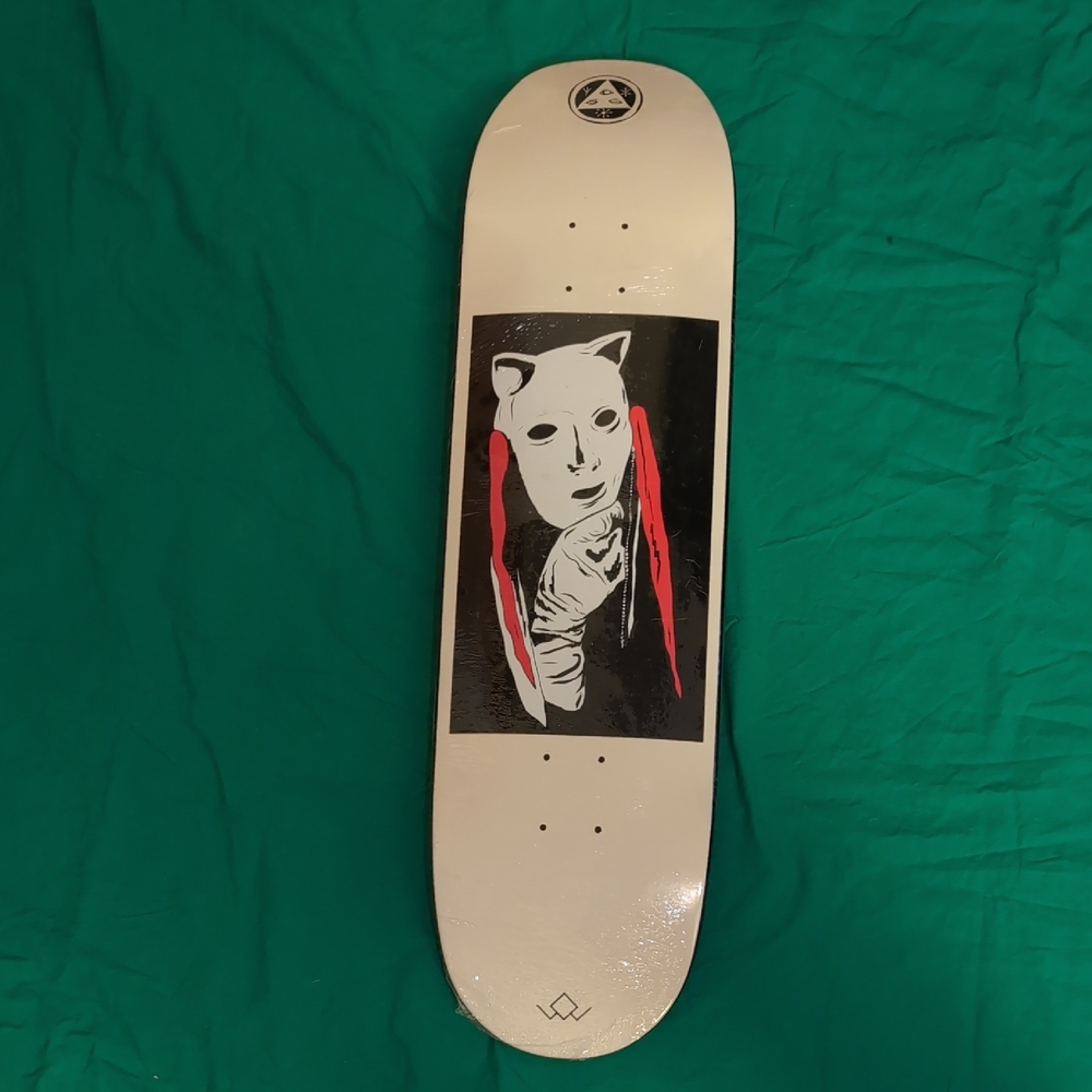 Welcome Skateboards Audrey on Moontrimmer 2.0 Deck Black Dip/Bone 8.5''x 32.5'''